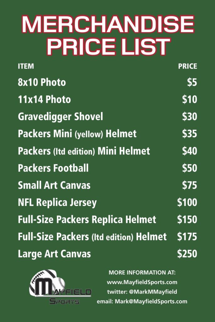 Merchandise Price List