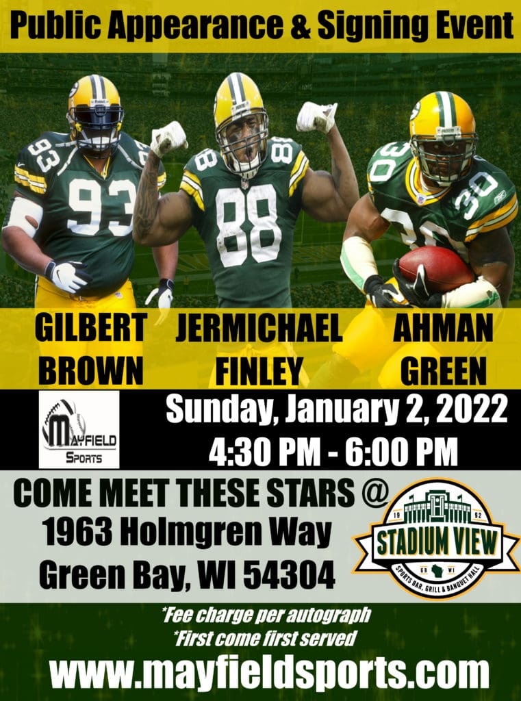 Autograph Event: Finley, Brown & Green